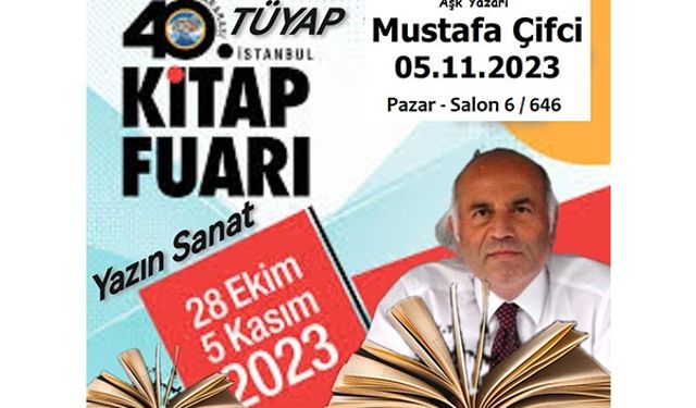 Aşk Yazarı Mustafa Çifci TÜYAP Kitap Fuarı’nda