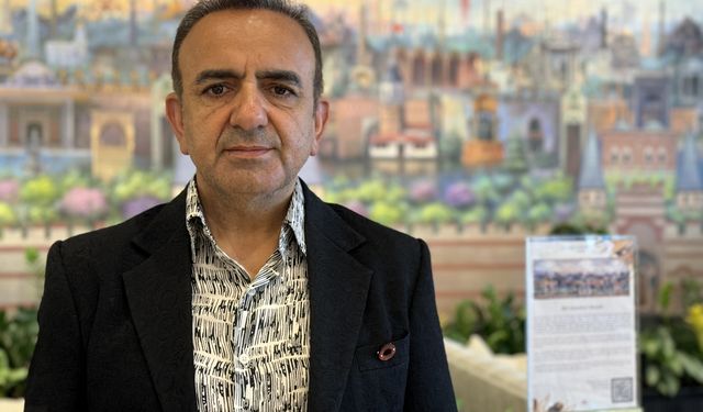 İsmail Acar'ın "Bir İstanbul Masalı" tablosu İstanbul'un tarihine yolculuk yaptırıyor