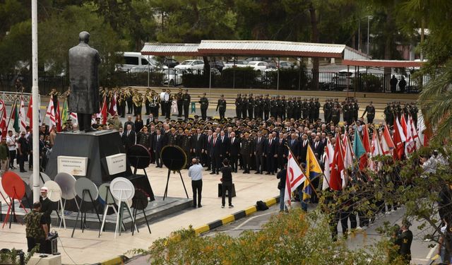 Büyük Önder Atatürk ebediyete intikalinin 86. yılında KKTC'de anıldı