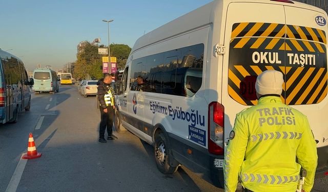 İstanbul'da öğrenci servisleri denetlendi