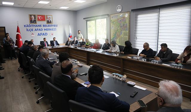 KÂĞITHANE’DE AFET KOORDİNASYON TOPLANTISI GERÇEKLEŞTİ