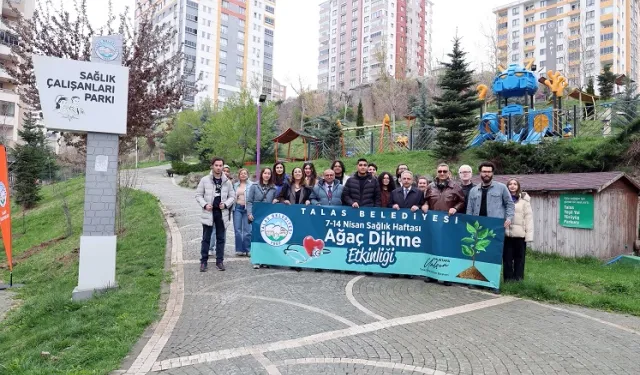 Kayseri Talas'ta 'sağlıklı' fidan dikimi gerçekleşti
