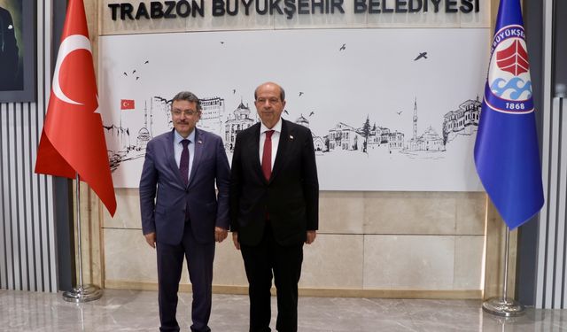 KKTC Cumhurbaşkanı Ersin Tatar, Trabzon'da Kıbrıs gazileriyle bir araya geldi