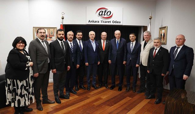 Cumhurbaşkanı Erdoğan'dan ATO'ya ziyaret