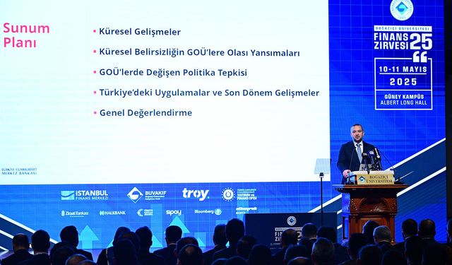 TCMB Başkanı Karahan, Boğaziçi Üniversitesi Finans Zirvesi'nde konuştu: