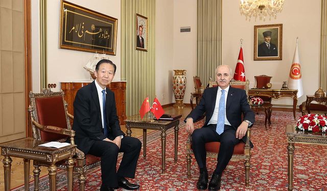 Kurtulmuş, Çin Ulusal Halk Kongresi Daimi Komitesi Başkan Yardımcısı Şiao'yu kabul etti