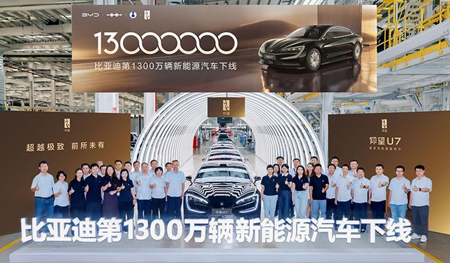 BYD, 13 milyonuncu yeni enerji aracını üretti