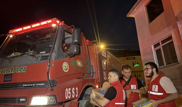 Sinop'ta çıkan orman yangınına müdahale ediliyor