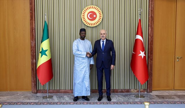 TBMM Başkanı Kurtulmuş, Senegal Başbakanı Ousmane Sonko ile görüştü