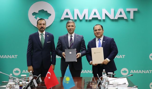 AK Parti ile Kazakistan'ın Amanat Partisi arasında 'İşbirliği Mutabakat Zaptı' imzalandı