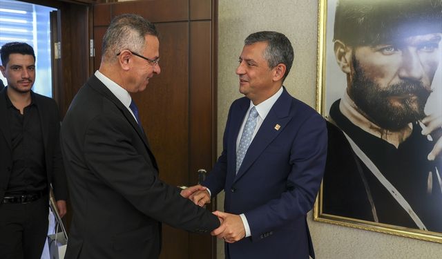 CHP Genel Başkanı Özel, Filistin'in Ankara Büyükelçisi Mustafa'yı kabul etti