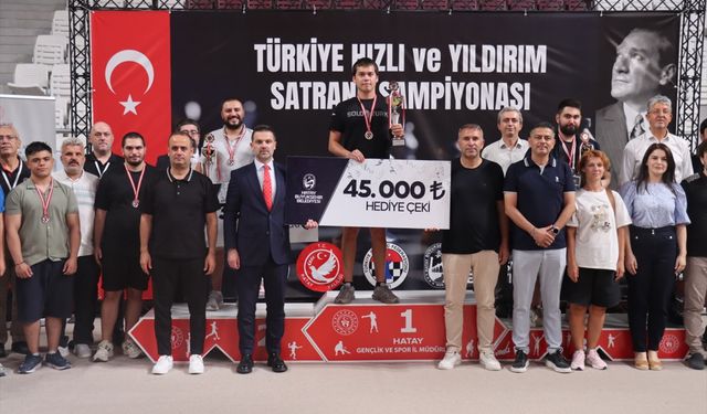 Hatay'da düzenlenen Türkiye Hızlı Satranç Şampiyonası sona erdi