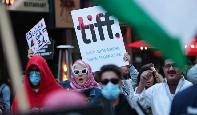 Toronto Uluslararası Film Festivali'nde Filistin'e destek gösterisi düzenlendi