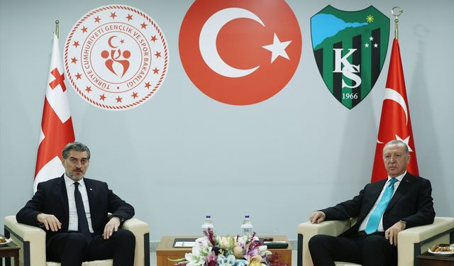 Cumhurbaşkanı Erdoğan ile Gürcistan Cumhurbaşkanı Kavelaşvili görüştü