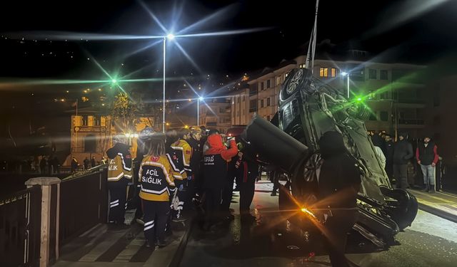 Amasya'da nehre düşen otomobildeki 1 kişi öldü, 1 kişi yaralandı