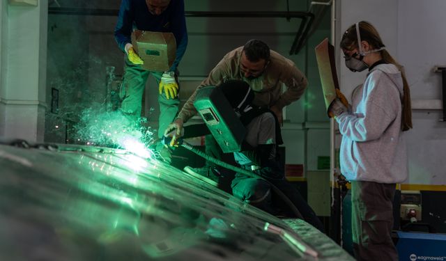 Meslek lisesinde üretilen elektrikli tekneyle karbon salımının azaltılması hedefleniyor