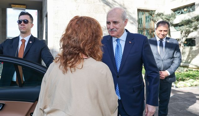 TBMM Başkanı Kurtulmuş, İspanya Temsilciler Meclisi Başkanı Armengol ile bir araya geldi