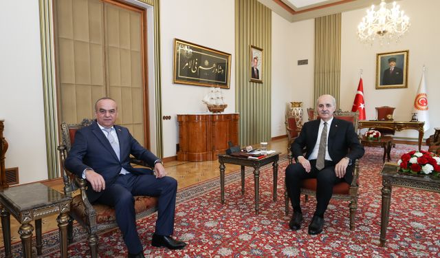 TBMM Başkanı Kurtulmuş, Tacikistan'ın Ankara Büyükelçisi İmomi'yi kabul etti