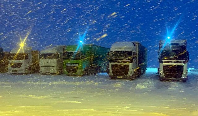 Türkgözü-Posof-Damal kara yolu zincirsiz ağır tonajlı araç trafiğine kapatıldı