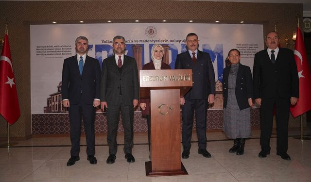 Aile ve Sosyal Hizmetler Bakanı Göktaş, Erzurum Valiliğini ziyaret etti