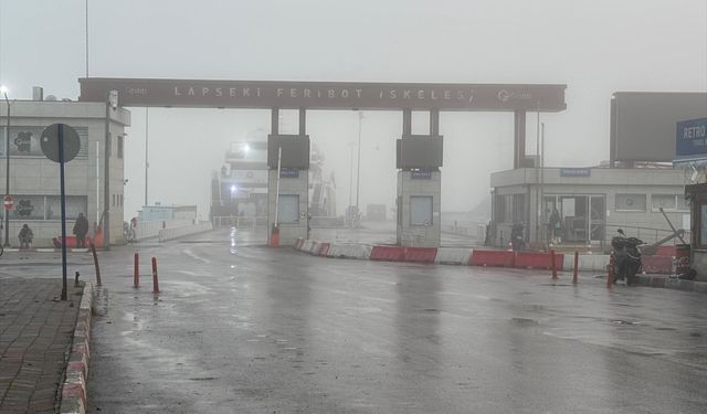 Çanakkale Boğazı sis nedeniyle transit gemi geçişlerine kapatıldı