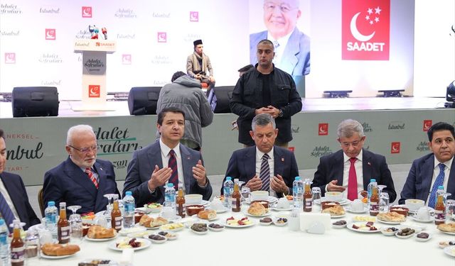 CHP Genel Başkanı Özel, Saadet Partisi Geleneksel İftar Programı'nda konuştu: