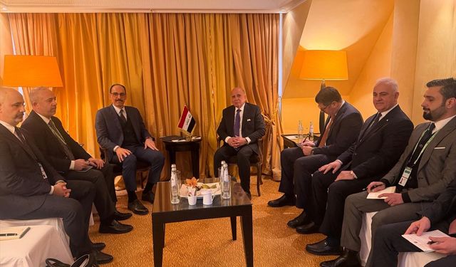 Irak Dışişleri Bakanı Hüseyin, Münih'te MİT Başkanı Kalın ile görüştü