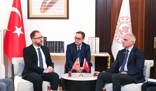 Kültür ve Turizm Bakanı Ersoy, Kuzey Makedonyalı mevkidaşıyla bir araya geldi