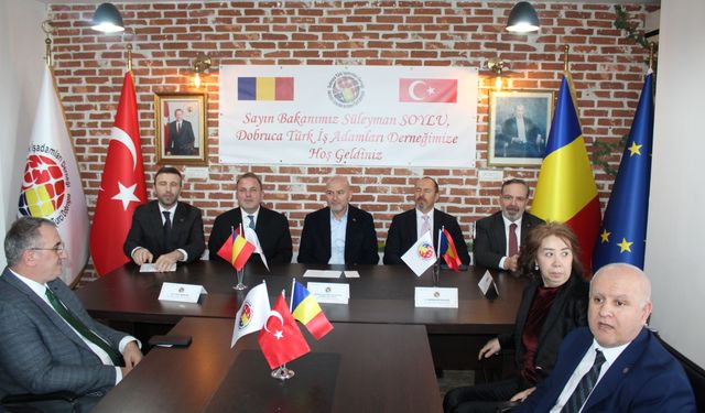 TBMM İçişleri Komisyonu Başkanı Soylu, Romanya'da Türk iş insanlarıyla bir araya geldi