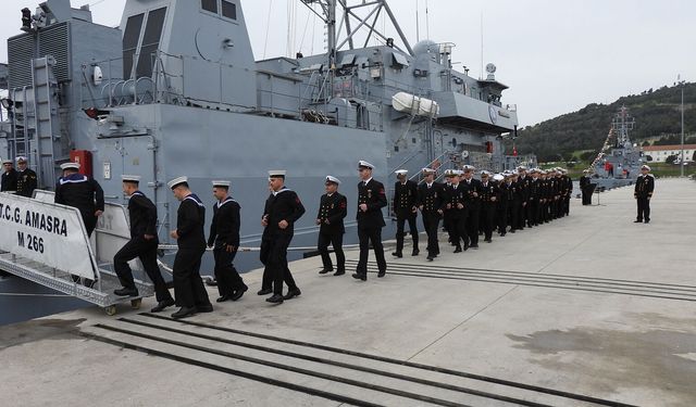 TCG Amasra mayın avlama gemisi NATO görevine katılacak