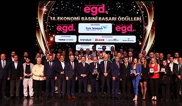 İş dünyası, EGD’nin 18. Ekonomi Basını Başarı Ödülleri töreninde bir araya geldi