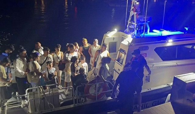 Fethiye açıklarında 25 düzensiz göçmen yakalandı