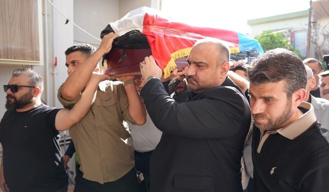 Kerkük Valisi Ağa'nın babası son yolculuğuna uğurlandı
