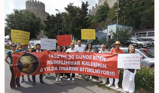 Rumeli Hisarı’ndaki bitmeyen restorasyona tepki