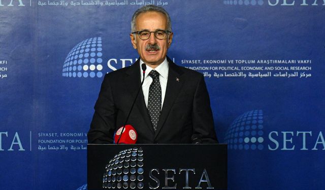 Bakan Uraloğlu, 'Değişen Küresel Ulaştırma Jeopolitiği ve Kalkınma Yolu Projesi Konferansı'nda konuştu: