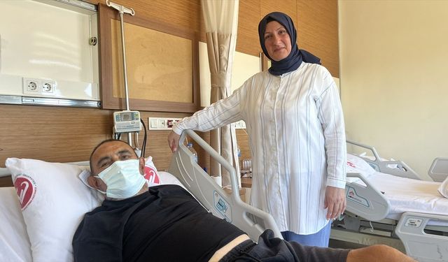 Çanakkale'de böbrek hastası Nurdoğan Alyaz, eşinin organ bağışıyla sağlığına kavuştu