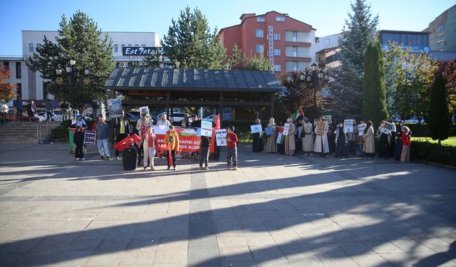Erzurum'da sağlık çalışanları 152 haftadır Gazze için yürüyor