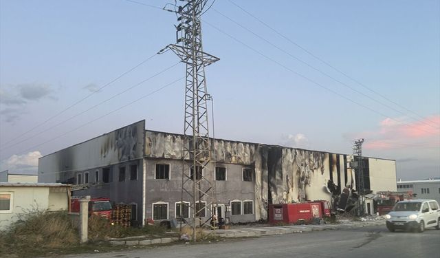 Afyonkarahisar'da mantar fabrikasında çıkan yangın söndürüldü