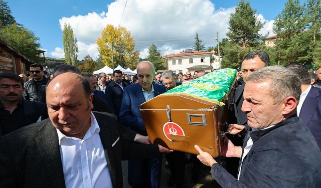 TBMM Başkanı Kurtulmuş, emekli imam hatip Selahattin Çetiner'in cenaze törenine katıldı