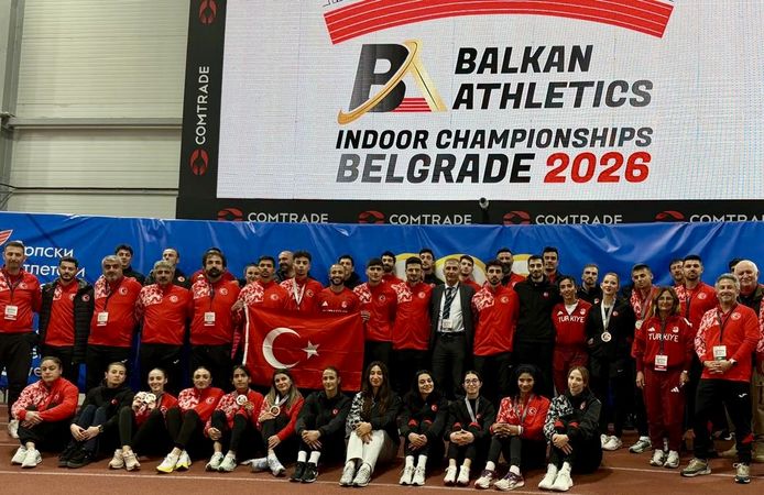 Türkiye, Balkan Salon Atletizm Şampiyonası'nda 14 madalya kazandı