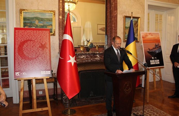 Romanya'da 15 Temmuz Demokrasi ve Milli Birlik Günü anma etkinliği yapıldı
