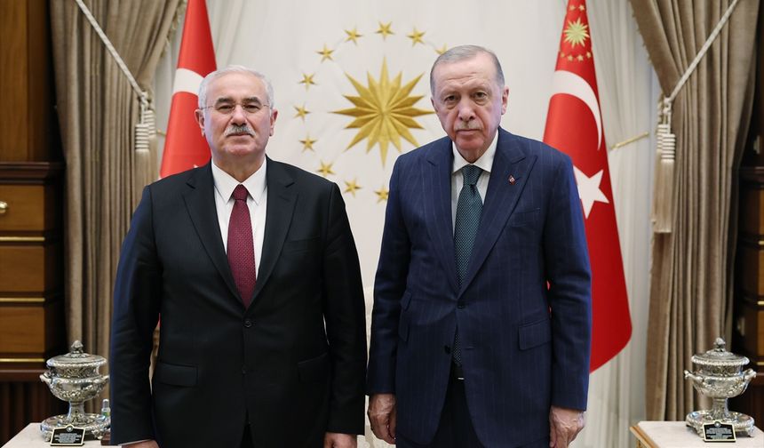 Cumhurbaşkanı Erdoğan, eski Yargıtay Başkanı Akarca'yı kabul etti