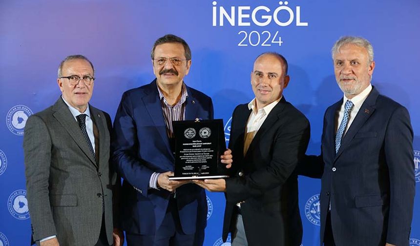 TOBB Başkanı Hisarcıklıoğlu, İnegöl'de "İhracatın Yıldızları" programında konuştu