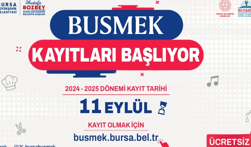 BUSMEK’te yeni dönem kayıtları başladı