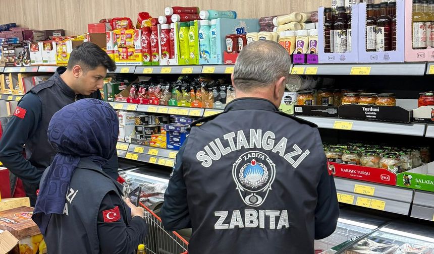Sultangazi’de Marketlerde Sıkı Denetim
