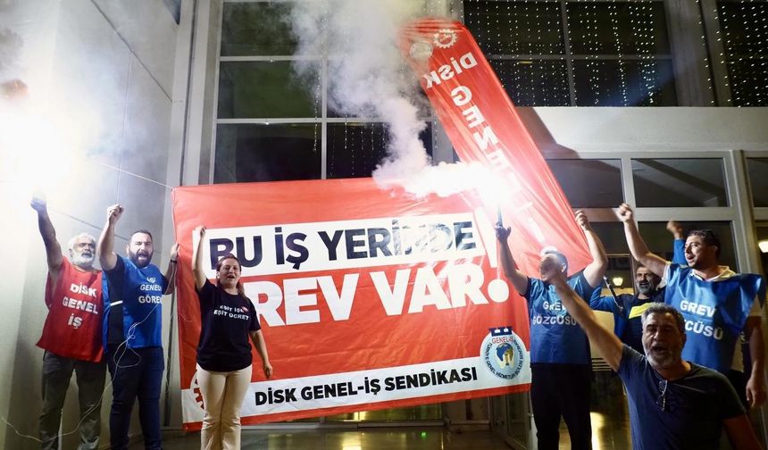 İzmir Büyükşehir Belediyesinde yaklaşık 23 bin işçi greve gitti