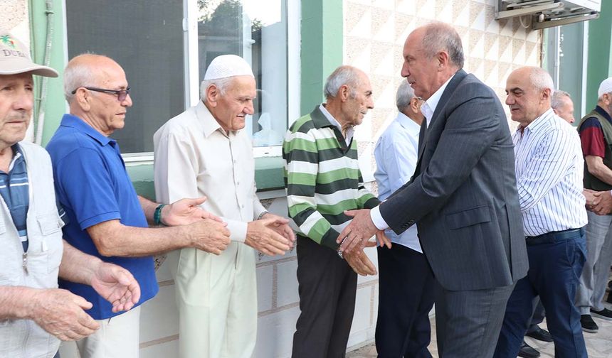 Memleket Partisi Genel Başkanı İnce, bayram namazını Yalova'da kıldı