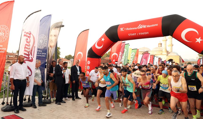 10. Uluslararası Edirne Maratonu koşuldu