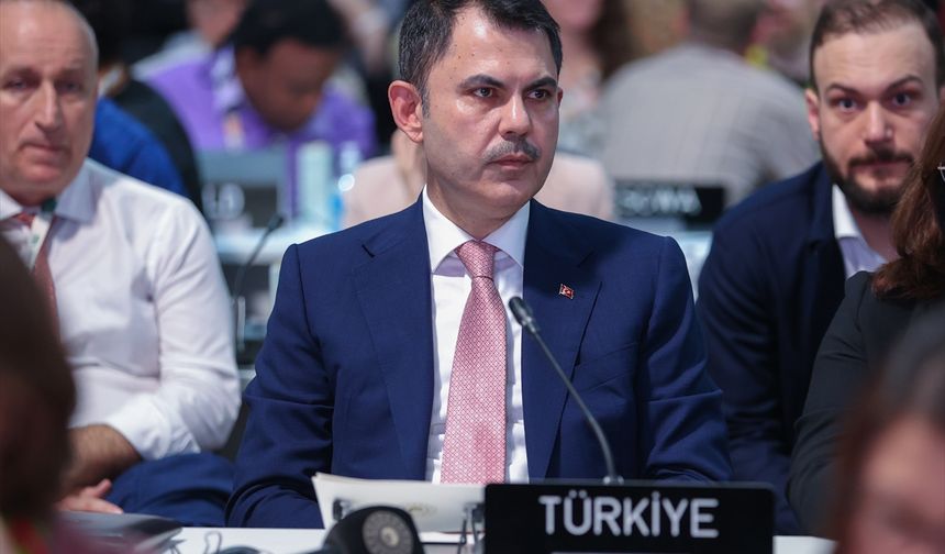 Bakan Kurum, BM İklim Değişikliği Çerçeve Sözleşmesi 30. Taraflar Konferansı Genel Kurulu'nda konuştu: