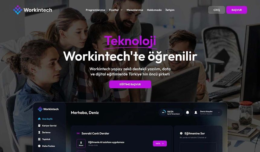 İş Bankası Yatırımlı Workintech yapay zekâ ile teknoloji eğitiminde devrim yaratıyor